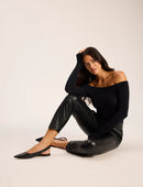 Commando Faux Leather  Cigarette Pant-2