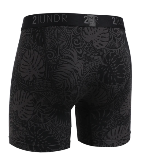 2Undr Swing Shift Boxer Brief Prints - Coastal Black