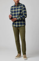 Stone Rose Long Sleeve Twill Long Sleeve Shirt