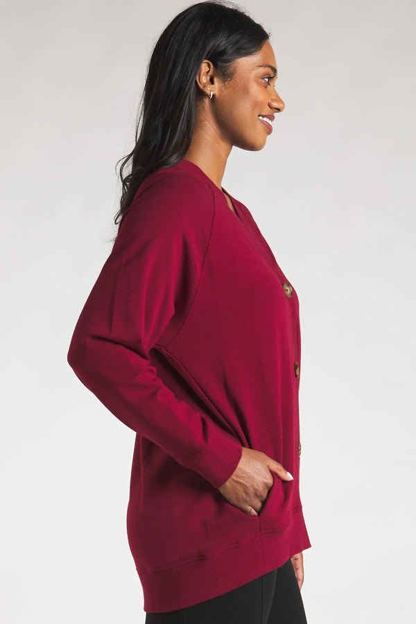 Terrera Yasmine Button Front Bamboo Cardigan
