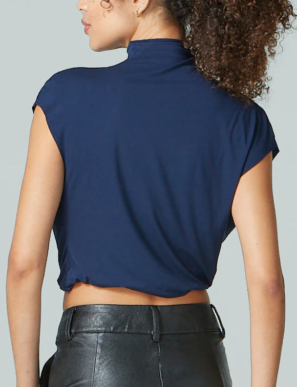 Commando Butter Draped Mock Short Sleeve Crop