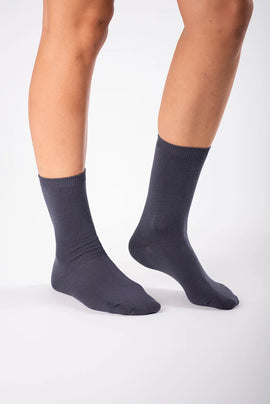 Terrera 2 Pack Bamboo Ladies Crew Length Socks - 0