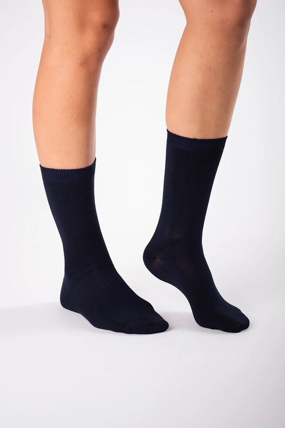 Terrera 2 Pack Bamboo Ladies Crew Length Socks