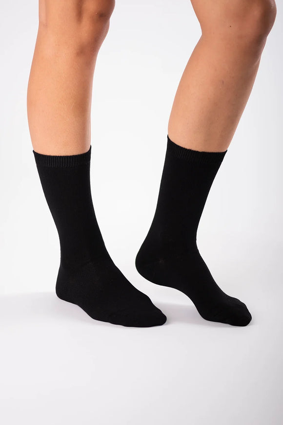 Terrera 2 Pack Bamboo Ladies Crew Length Socks