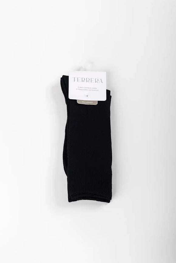 Terrera Men's Crew Length Socks - 2 Pack