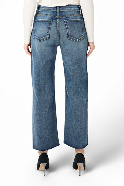 Fidelity Hyacinth High Wide Crop Women's Denim - 0
