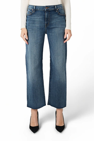 Fidelity Hyacinth High Wide Crop Women's Denim