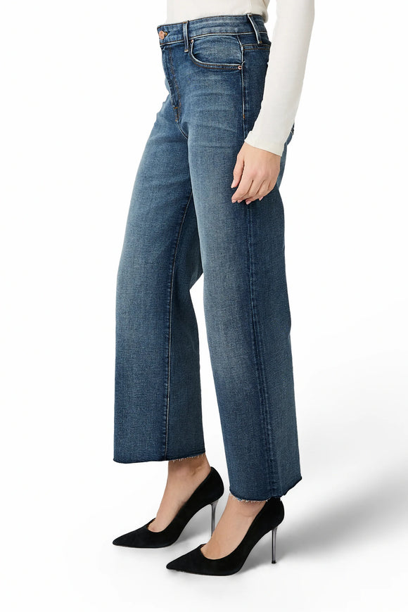 Fidelity Hyacinth High Wide Crop Women's Denim