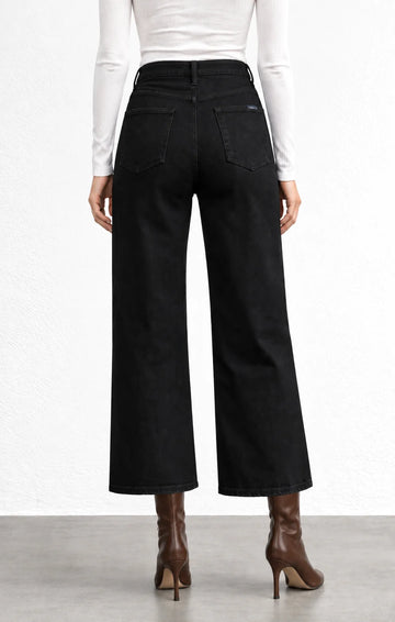Fidelity Hyacinth High Wide Crop Women's Denim - 0