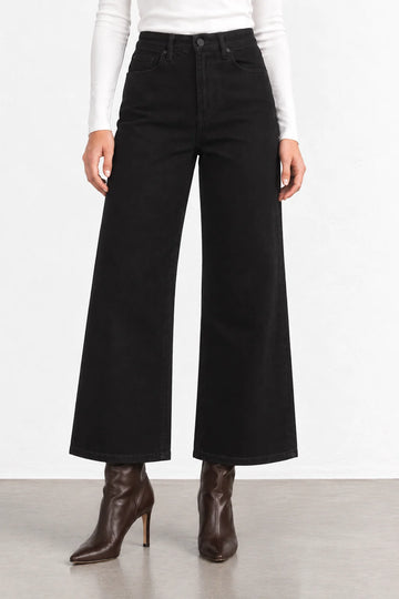 Fidelity Hyacinth High Wide Crop Women's Denim