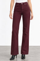 Fidelity Katie High Rise Trouser Performance Stretch - Bordeaux-1