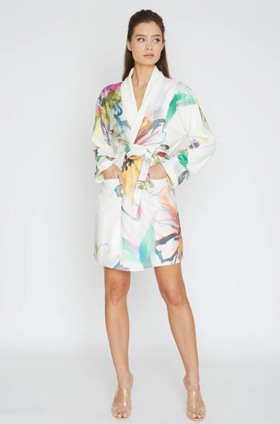 Wrap up Aquarelle Short Robe