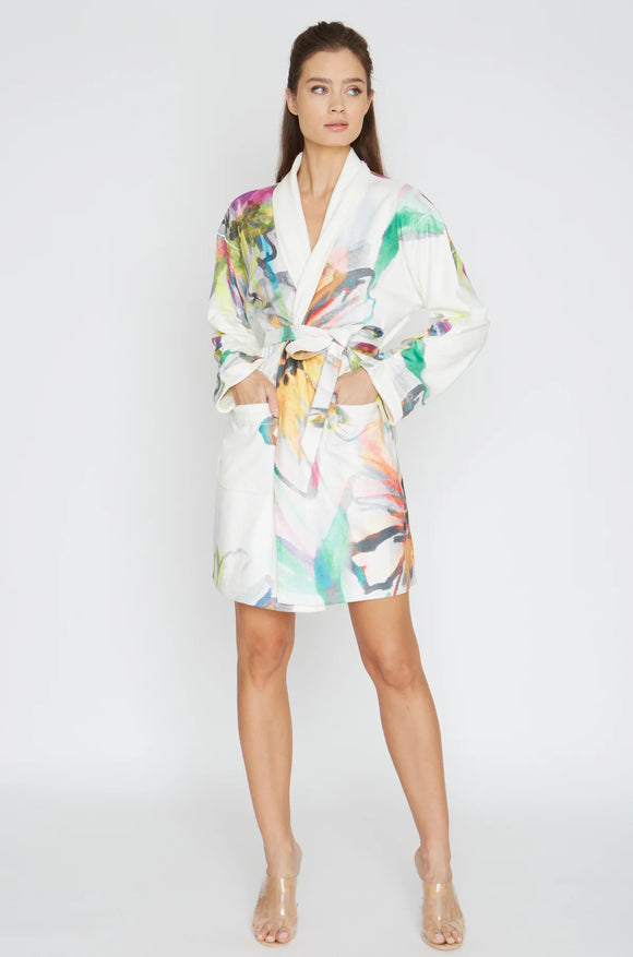 Wrap up Aquarelle Short Robe