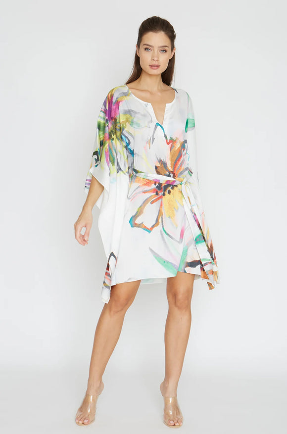 Wrap up Aquarelle Short Caftan