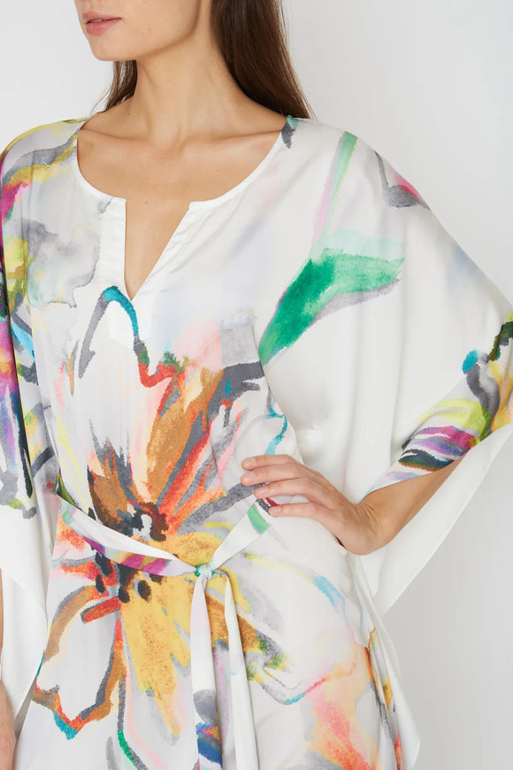 Wrap up Aquarelle Short Caftan