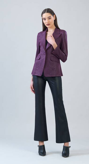 Clara Sunwoo Liquid Leather ™ Signature Pocket Blazer