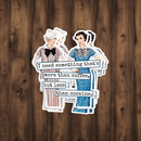 Funny STICKER. I Need Something That's More Than Coffee...-3