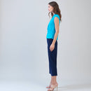 Clara Sunwoo Draped V-Neck Ruched Soft Knit Sleeveless Top-2