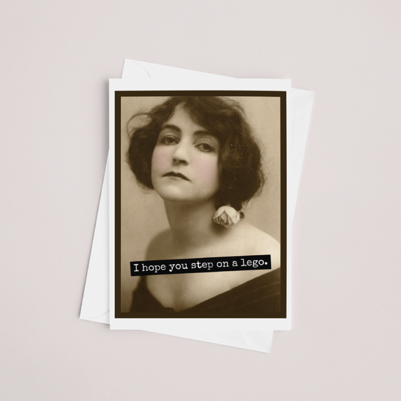 Funny Greeting Card. I Hope You Step On a Lego - ARRIVING SOON