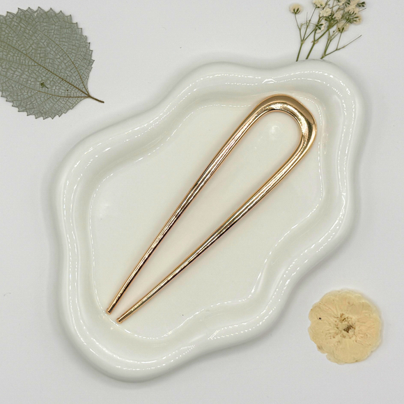 Minimalist Metal French Hair Pins