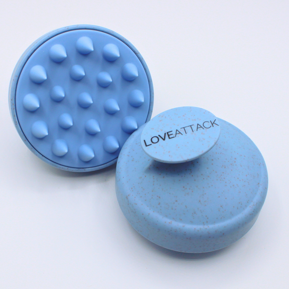 Wheat Straw + Silicone Scalp Massager Brush