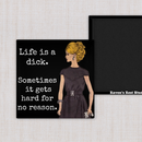 MAGNET. Funny. Life Is A Dick. Sometimes It Gets Hard...-1