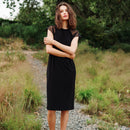 Clara Sunwoo Mesh Cap Sleeve Midi Dress-5