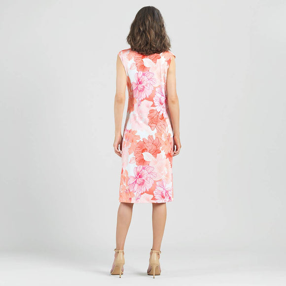 Clara Sunwoo Side Slit Midi Dress - Sunset Petals