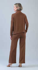 Clara Sunwoo Ultra Soft Travel Knit Turtleneck with Tipped Hem-12