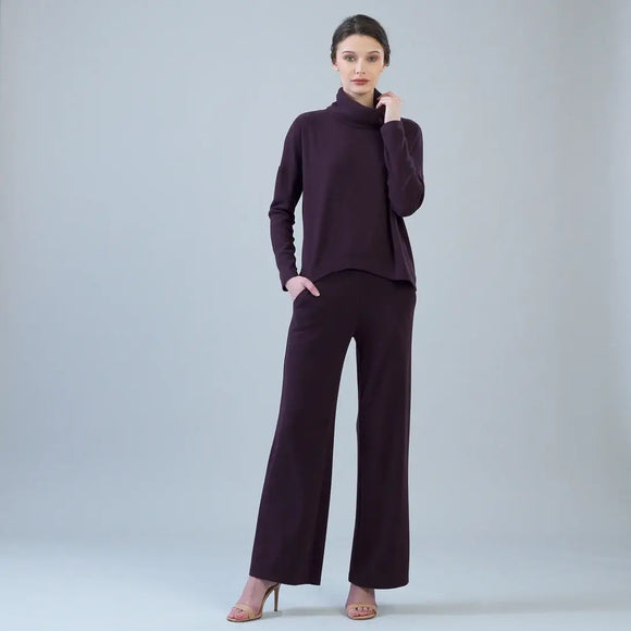 Clara Sunwoo Ultra Soft Travel Knit Turtleneck with Tipped Hem