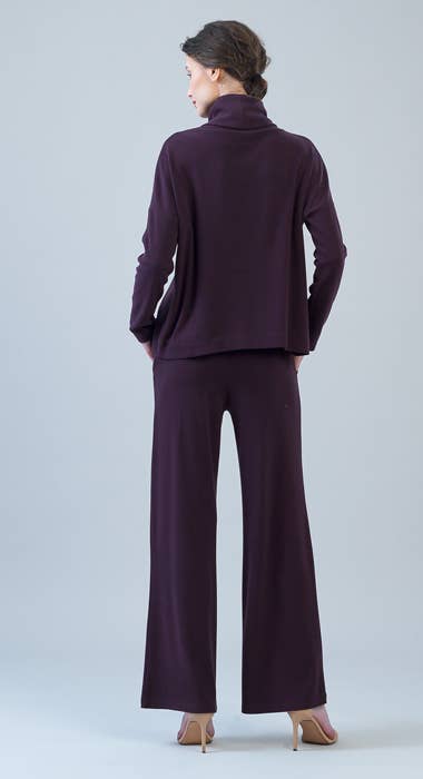 Clara Sunwoo Ultra Soft Travel Knit Turtleneck with Tipped Hem