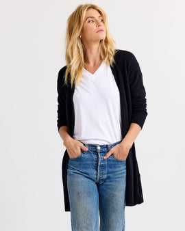 Long Cashmere Cardigan by Pura Cashmere