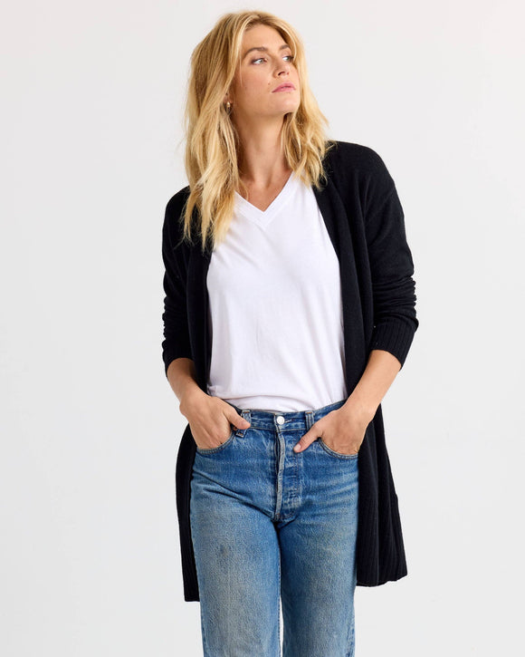 Long Cashmere Cardigan by Pura Cashmere