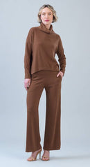 Clara Sunwoo Ultra Soft Travel Knit Turtleneck with Tipped Hem-10