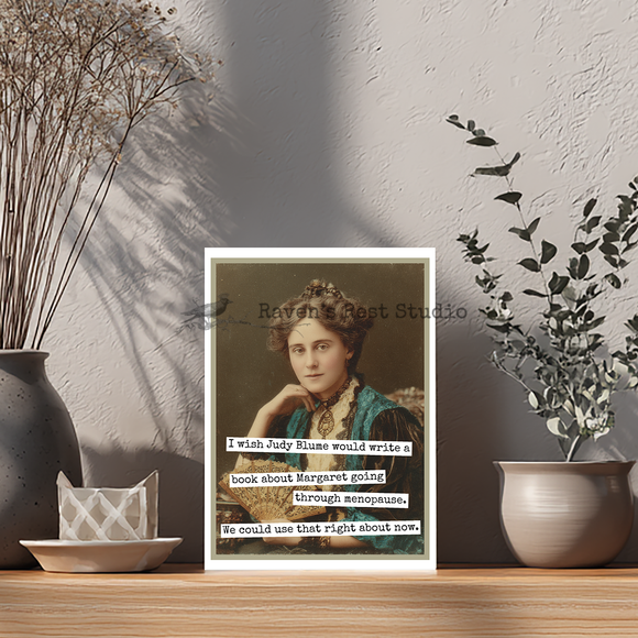 Funny Menopause Greeting Card | Judy Blume Margaret Menopause Card Canada