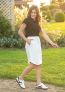 Inherit Kenedi Bone White Sport Skirt-10