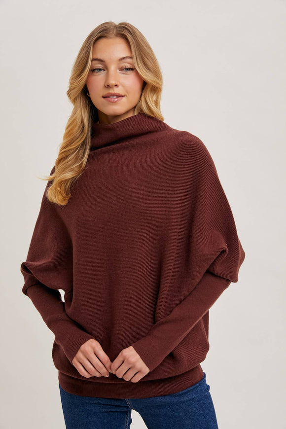 Slouch Dolman Sleeve Pullover - RESTOCKING