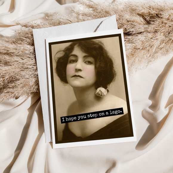 Funny Greeting Card. I Hope You Step On a Lego - ARRIVING SOON