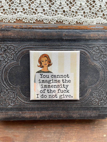 You Cannot Imagine The Immensity... Fridge Magnet. 324 - 0