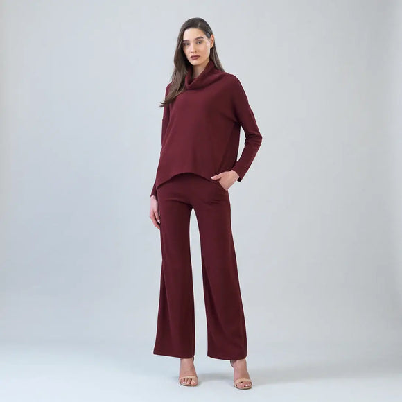 Clara Sunwoo Ultra Soft Travel Knit Turtleneck with Tipped Hem