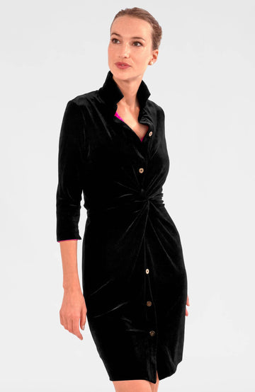 Gretchen & Scott Twist & Shout Dress - Silky Velvet