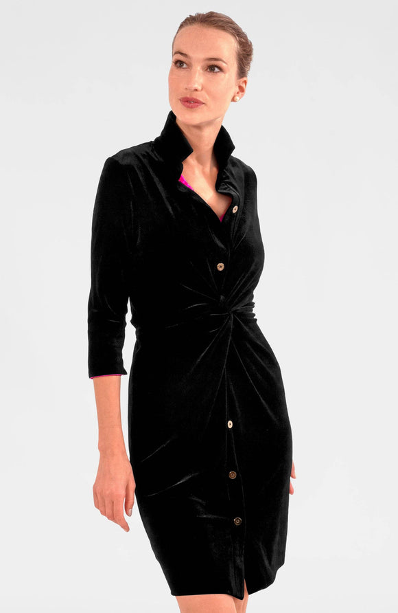 Gretchen & Scott Twist & Shout Dress - Silky Velvet - COMING SOON