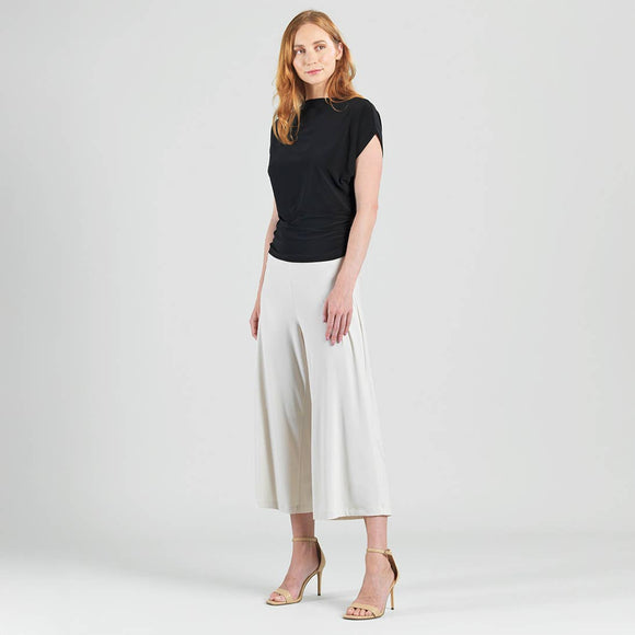 Clara Sunwoo Side Ruched Boat Neck Top - RESTOCKING IN JANUARY