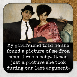 COASTER. Girlfriend Baby Picture. Cheeky Novelty Funny