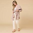 Ultra-Marshmallow Wrap Cardigan with Exaggerated Collar-3