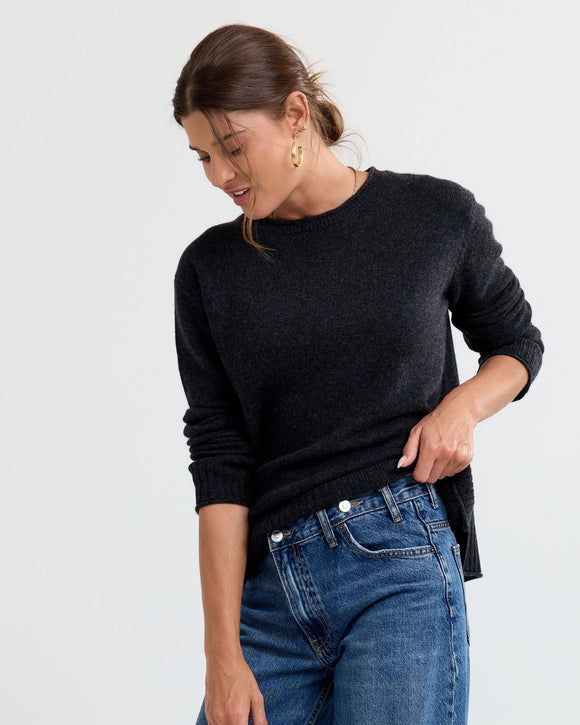 Essential Cashmere Crew by Pura Cashmere
