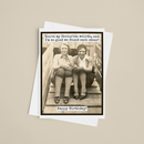 Funny Birthday Card. You're My Favourite Weirdo. Vintage.-4