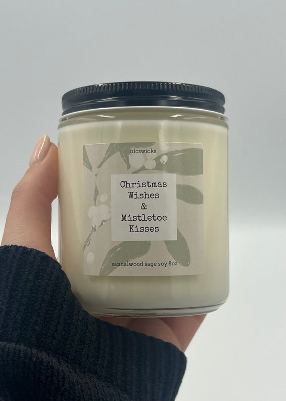 Candle - Christmas Wishes & Mistletoe Kisses 8oz - My Filosophy