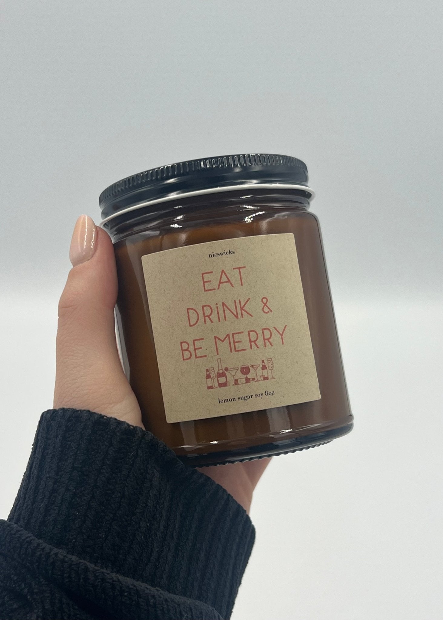 Candle - Eat Drink & Be Merry 8oz - My Filosophy