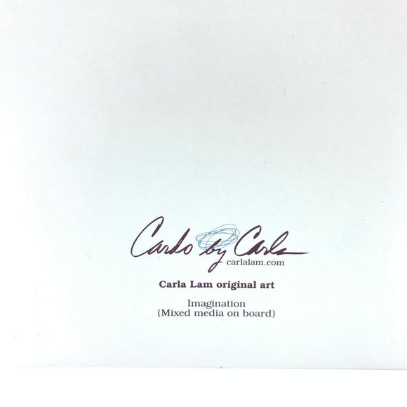 Carla Lam Original Art Card 4.75 x 4.75 - My Filosophy